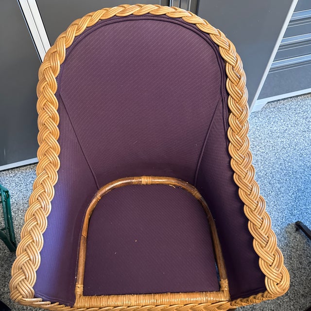 Lacor ‘90s Vintage Wicker Dining Chairs For Sale - Image 9 of 12