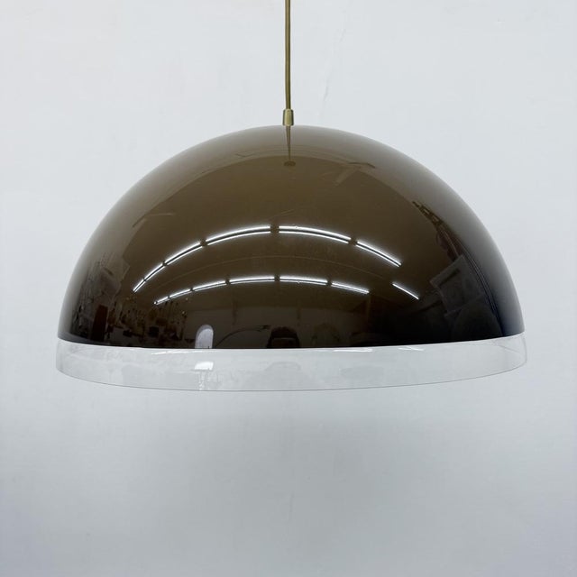 Mushroom Hanging Lamp, 1970s For Sale - Image 4 of 18