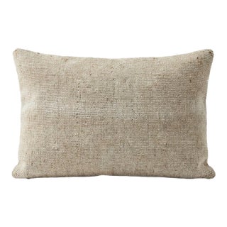 Turkish Oushak Lumbar Rug Pillow Cover 13'' X 20'' For Sale
