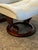 Wood Mid 20th Century Scandinavian Ekornes Stressless Lounge Chair and Ottoman in White Leather & Rosewood For Sale - Image 7 of 18