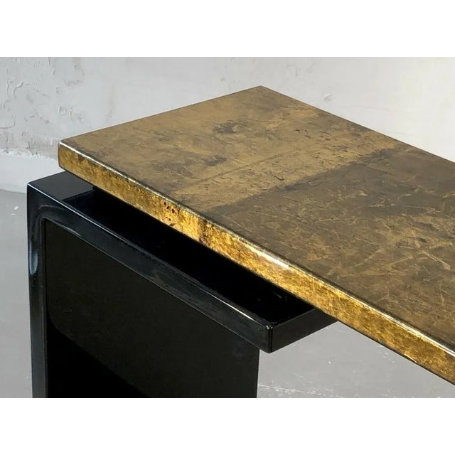 An elegant and luxurious 2-plated wall console, of Japanese, post-modernist, memphis, constructivist, shabby-chic,...
