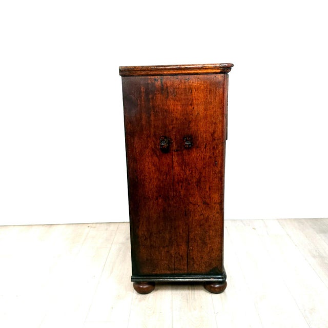 Campaign Secretary Chest of Drawers, 19th Century English For Sale - Image 9 of 11
