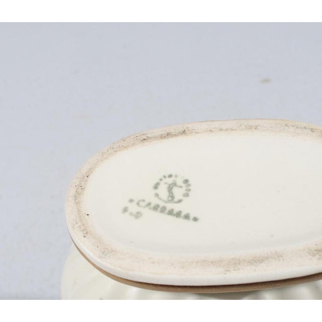 Gustavsberg Vintage Carrara Stoneware Vase by Wilhelm Kåge for Gustavsberg, 1940s For Sale - Image 4 of 5