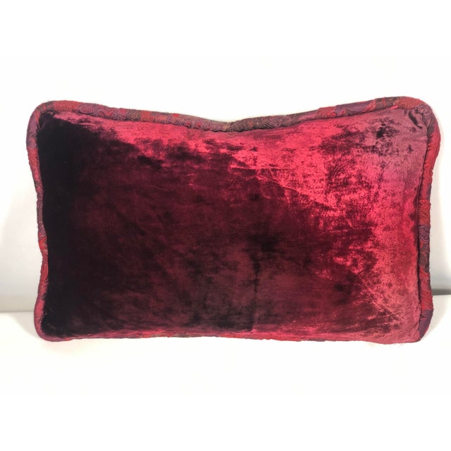 Richard Fischer Collection Embroidered Velvet Pillows -Set of 2 For Sale - Image 4 of 8