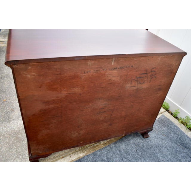 Vintage (1940's) Chest of Drawers has a Chippendale Style. The Wood is Mahogany. The Chest has a Shell Motif, Four Drawers...