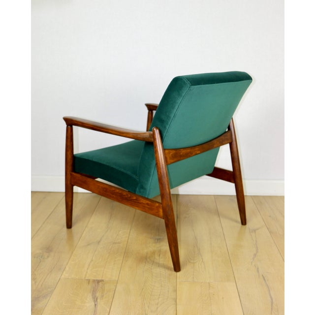 Industrial GFM-64 Lounge Chair in Green by Edmund Homa, 1970s For Sale - Image 3 of 12