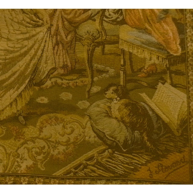 Late 19th Century Large Late 19th Century Tapestry in Muted Colors of the Victorian Era For Sale - Image 5 of 6