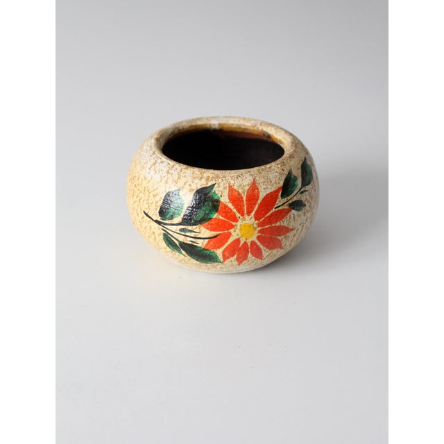 Vintage Mexican Tonala Folk Art Pottery Planter For Sale - Image 9 of 11