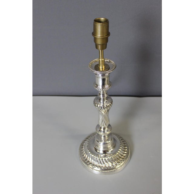 Metal Silvered Bronze Lamps, 1830, Set of 2 For Sale - Image 7 of 14