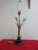 Metal Vintage Gold Gilt Sheath of Wheat Marble Base Table Lamp For Sale - Image 7 of 7