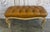 French Louis XV Style Tufted Bench - Caramel Leather For Sale In Los Angeles - Image 6 of 14