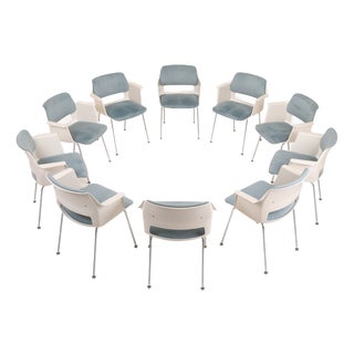 Vintage Dining Chairs by André Cordemeyer for Gispen, the Netherlands, 1980s, Set of 10 For Sale