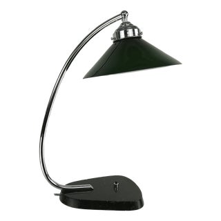 French Table Lamp with Granite Foot, 1950s For Sale