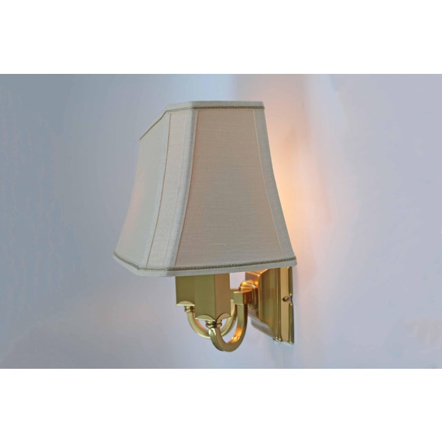 Metal French Neoclassical Brass Wall Lights, 1980s, Set of 2 For Sale - Image 7 of 10