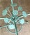 Mid Century Woodard & Sons Wrought Iron Daisy Flower Round Glass Top Patio Table For Sale - Image 10 of 12