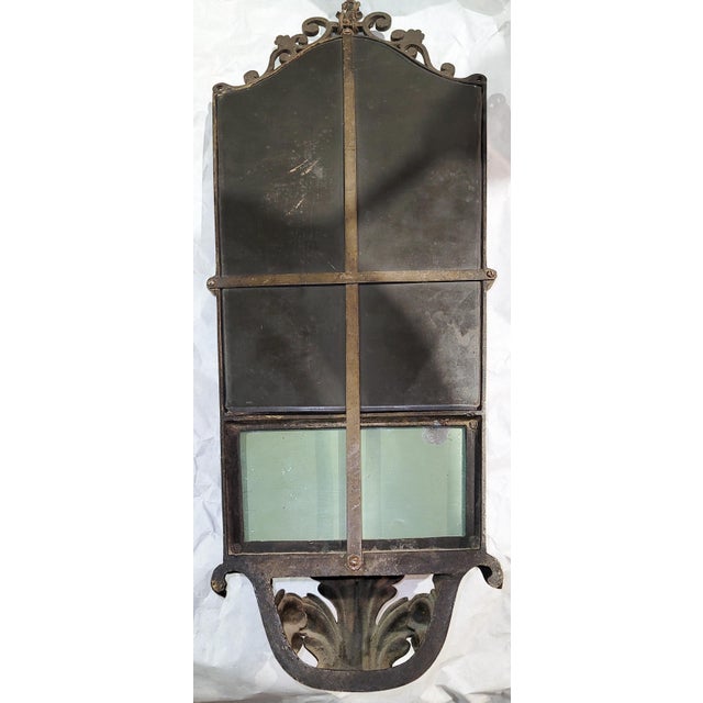 1950s French Country Style Iron Mirror Planter For Sale - Image 9 of 10