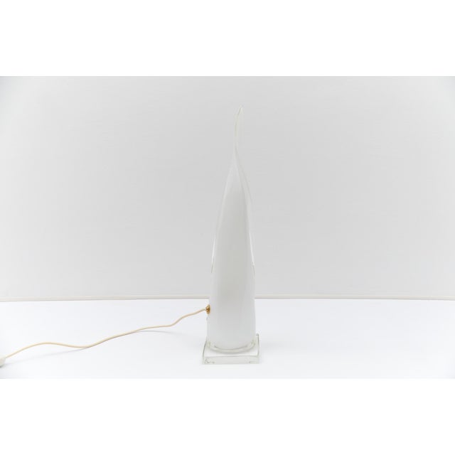 Large Murano Glass Flame Table Lamp, Italy, 1970s For Sale - Image 7 of 16