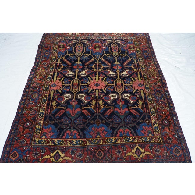 Textile Antique Bidjar Rug 4'1'' X 6'11'' For Sale - Image 7 of 10