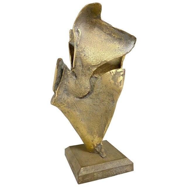 1980s Expressive Bronze Abstract Sculpture of Bird, 1980s For Sale - Image 5 of 5