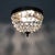 Antique two-light crown-shaped ceiling light with glass drop shades. Louis xvi style louis xvi style half-basket ceiling...
