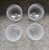 Stemmed glasses, 6 inches tall 4 inches diameter 4 glasses total