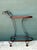 Mid-Century Modern Vintage Glass and Metal Bar Cart For Sale - Image 3 of 12