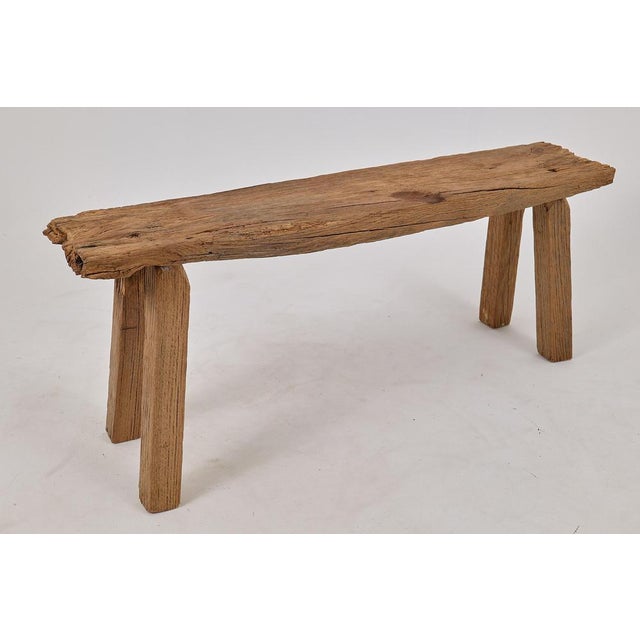 Reclaimed Oak Wood Bench by Logniture For Sale - Image 10 of 18