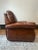 Wood Vintage Traditional Chocolate Brown Leather Club Chair Recliner With Brass Nailhead Trim For Sale - Image 7 of 16