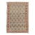 4x5 Antique North Indian Agra Rug - Pale Celadon & Rust Wool With Floral Motifs For Sale