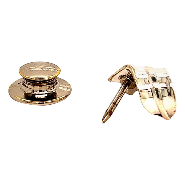 Tiffany & Co Estate "Wave" Tie Pin Sterling Silver 2.7 Grams For Sale
