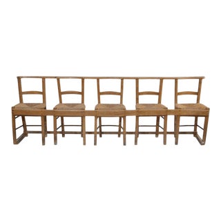 Mid Century Rush Five-Chair Attached Seating For Sale
