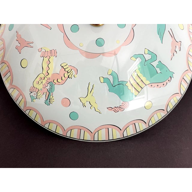 1950s Circus Animals Ceiling Light For Sale - Image 11 of 18