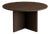 Round Smoked Oak Dining Table by Lebanto For Sale