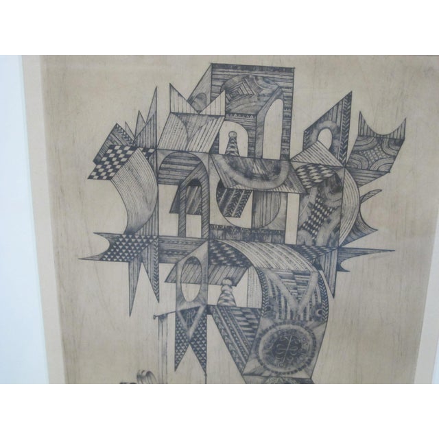 Ramon Alejandro Signed Limited Edition Cuban Surrealist Abstract Art Print Etching For Sale In Portland, OR - Image 6 of 6