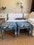 Pair of Vintage Parsons Ottomans in Chinoiserie Bird & Botanical Print For Sale In Los Angeles - Image 6 of 10