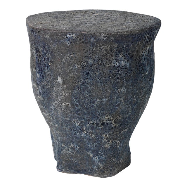 Molten Side Table in Blue For Sale