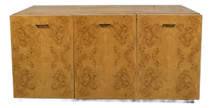 Mid-Century Modern Burl Sideboard