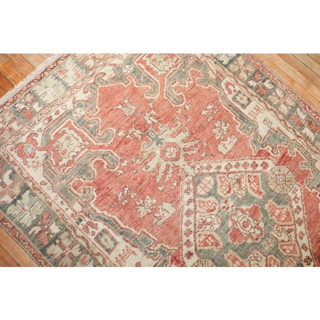 Red Early 20th Century Turkish Kula Carpet - 4'3" x 7'4" For Sale - Image 8 of 11