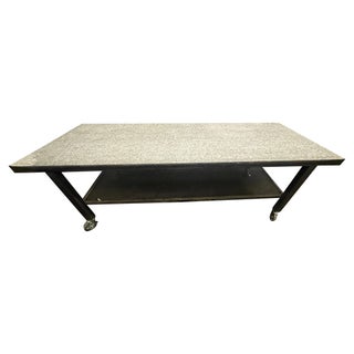 Metallic Industrial Table For Sale