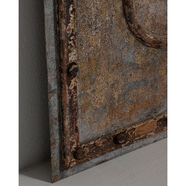 1900 - 1909 France Chocolate Iron Door For Sale In Greensboro - Image 6 of 15