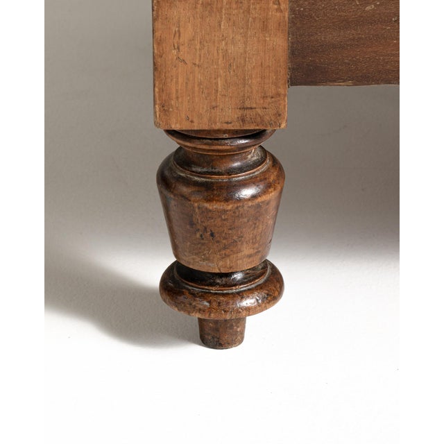 Wood 19th Century Victorian Storage Chest With Leather Top For Sale - Image 7 of 13
