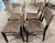4 Palecek Blackened Pananawood & Woven Seagrass Dining Chairs, Late 20th Century For Sale - Image 6 of 17