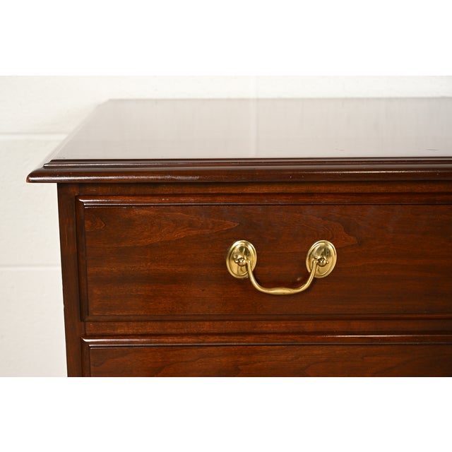 Harden Furniture Georgian Solid Cherry Wood Eleven-Drawer Dresser For Sale - Image 10 of 14
