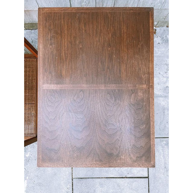 Mid-Century Modern 1960s Lane Mid-Century Modern Rattan Accent Tables - a Pair For Sale - Image 3 of 7