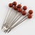 Art Deco Giant Chrome Cherries Barware Cocktail Picks by Gouaille - 11 PCS For Sale - Image 9 of 11