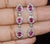 Ruby Red Late 20th Century Pair of Gia 3.99ctw Natural Burma Ruby & Diamond 18k White Gold Dangle Earrings For Sale - Image 8 of 13
