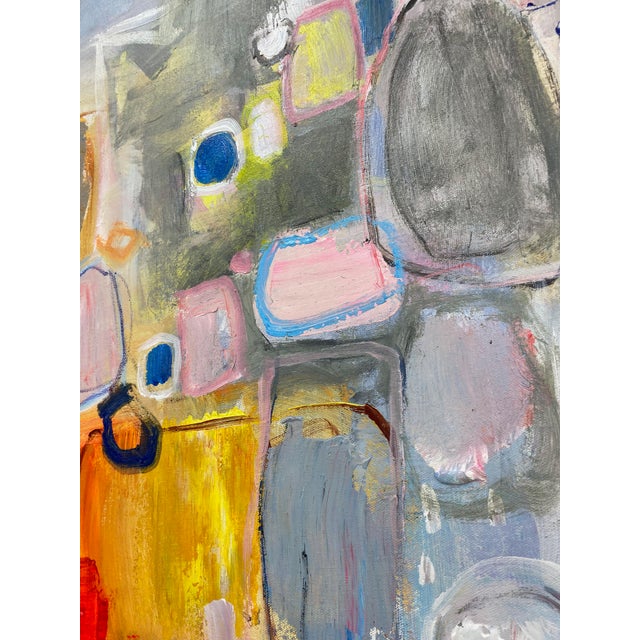 Contemporary Geometric Abstract Oil Painting Chairish