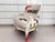 Contemporary Pair of Bespoke Jimmie Martin Hand-Painted White Leather Graffiti Armchairs For Sale - Image 3 of 18