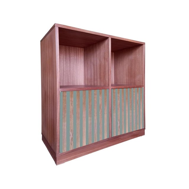 Not Yet Made - Made To Order Green Striped Wolf Sideboard by Pietro Meccani for Meccani Design For Sale - Image 5 of 5