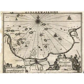 Antique Map of the Islands, 1682 For Sale